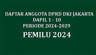 Daftar Nama Anggota Dprd Dki Jakarta